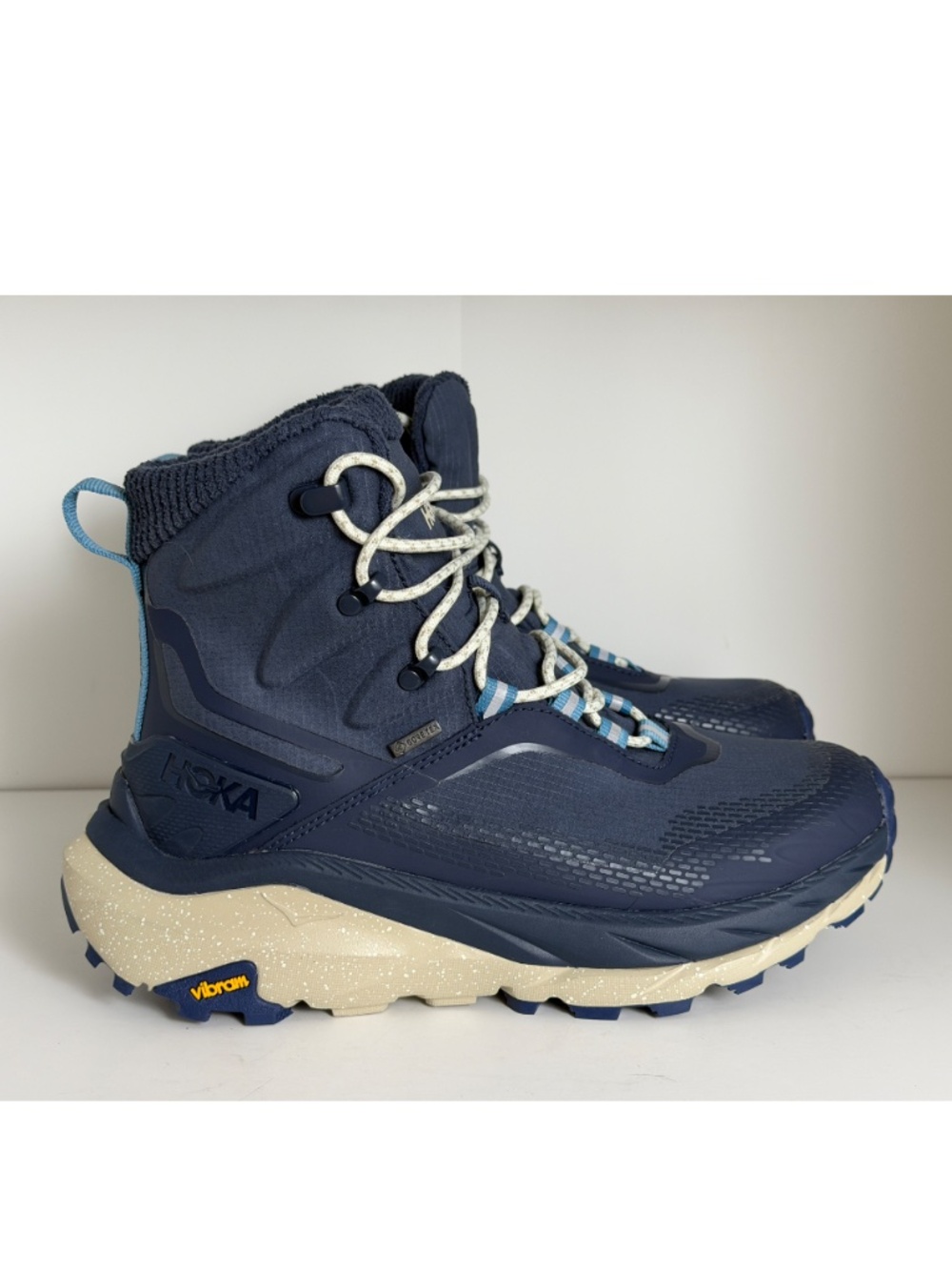 $280 HOKA Kaha 2 Frost GTX Navy Women’s  Gore-Tex Waterproof Hiking Boots Sz 8 B
